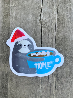 Sloth Holiday Sticker